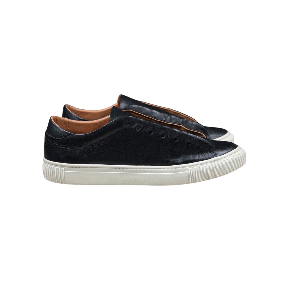 Beckett Simonon Reid Low Top Sneakers Men's 11.5 Black Leather Minimalist Shoes